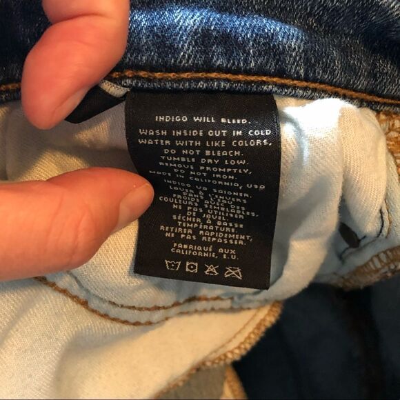 J Brand Blue Fringe Hem Jeans - Picture 8 of 14